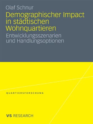 cover image of Demographischer Impact in städtischen Wohnquartieren